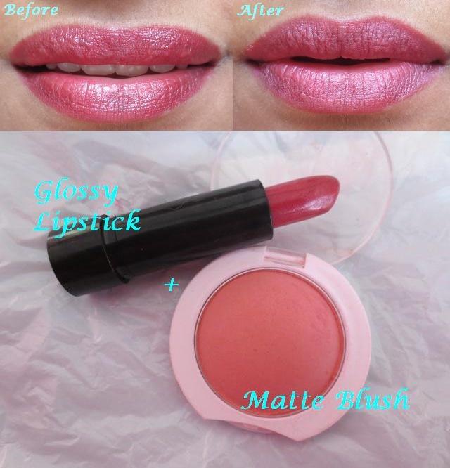 Matte Lipstick DIY, Matte Lipstick, diy, do it your self, lipstick, blush, powder blush, lip shade