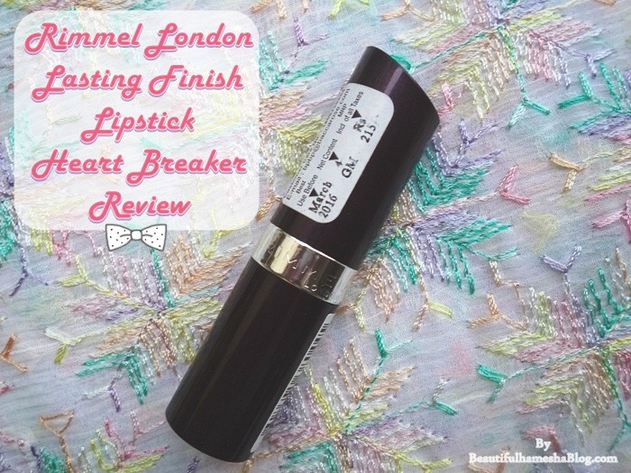 Rimmel London Lasting Finish Lipstick Heart Breaker Review image 