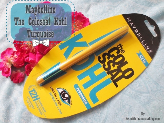 Maybelline the Colossal Kohl Turquoise Review