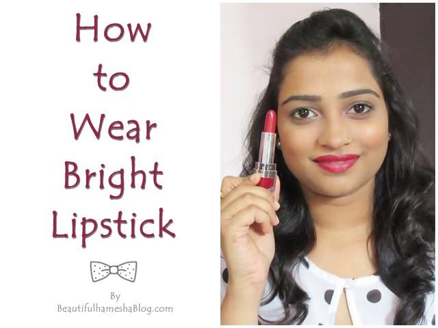 How to Wear Bright Lipstick