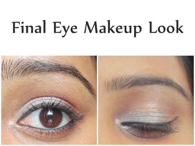Silvery Bronzed Eye Makeup Tutorial