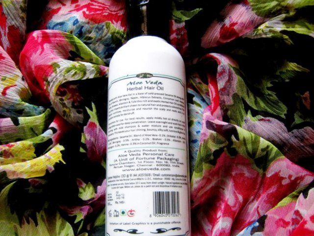 Aloe Veda Herbal Hair Oil Review; Aloe Veda Herbal Hair Oil; price of Aloe Veda Herbal Hair Oil; Aloe Veda Herbal Hair Oil Ingredients; good and bad about Aloe Veda Herbal Hair Oil