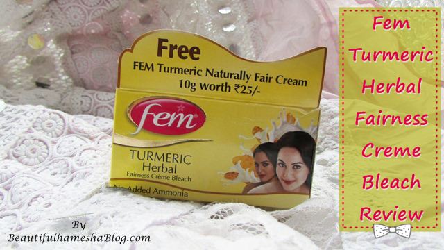 Fem turmeric herbal fairness creme bleach