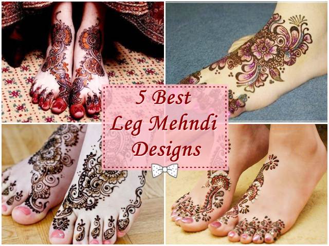 5 Best Leg Mehndi Designs
