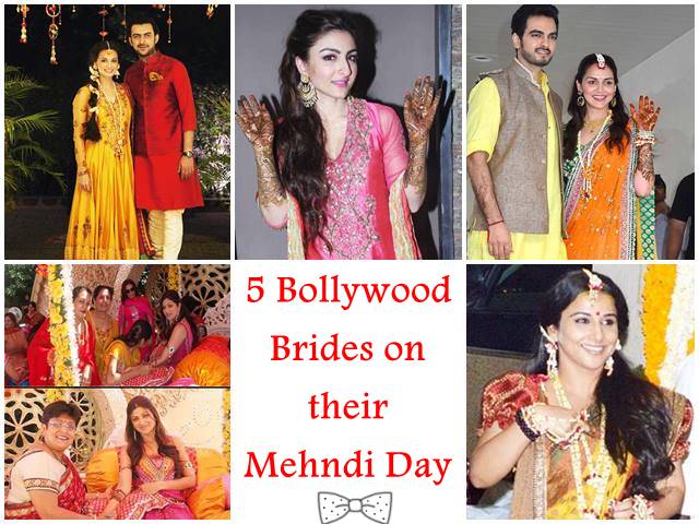 5 Bollywood Brides On Their Mehendi Day