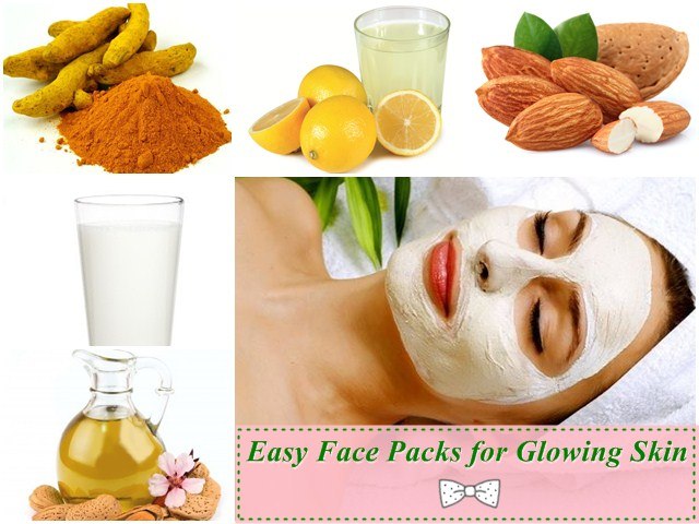 Easy Face Packs for Glowing Skin