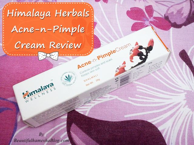 Himalaya Herbals Acne-n-Pimple Cream Review