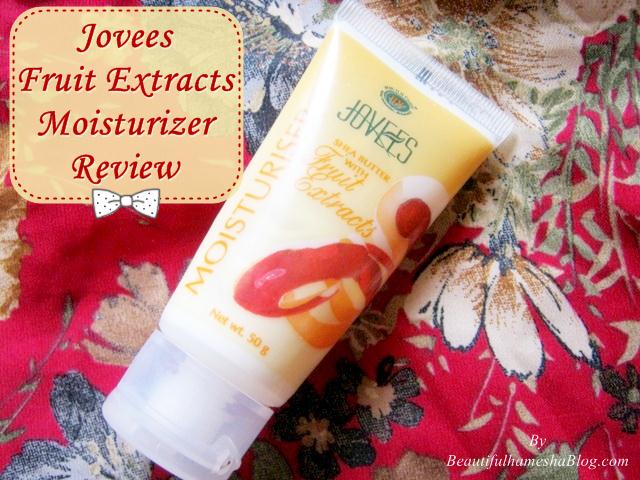 Jovees Fruit Extracts Moisturizer Review