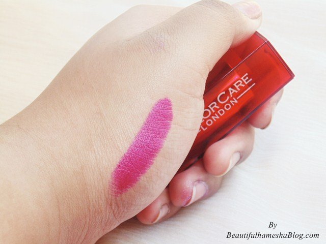 swatch 1, Color Care London 11 Ultra Soft Lipstick Review