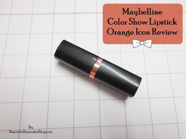 Maybelline Color Show Lipstick Orange Icon Review