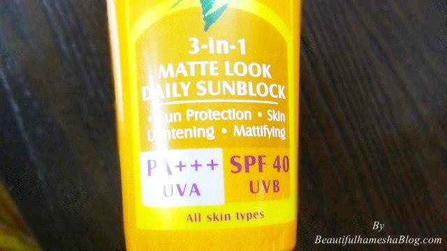 pack, Lotus Herbals Matte Look Daily Sunscreen Review