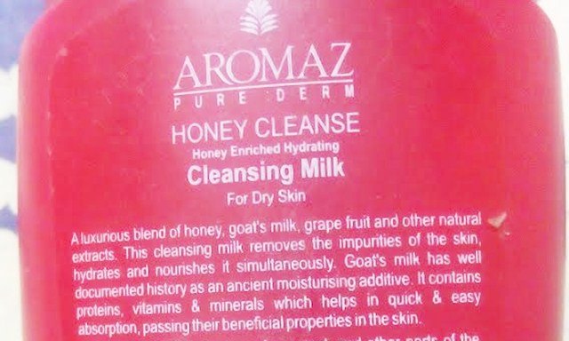 Aromaz Pure Derm Honey Cleanse Cleansing Milk claims