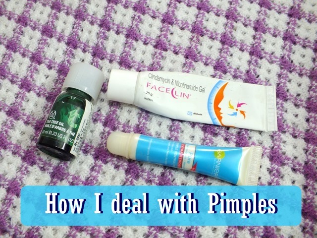 How I deal with pimples