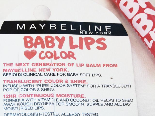Maybelline Baby Lips Rose Addict Lip Balm claims