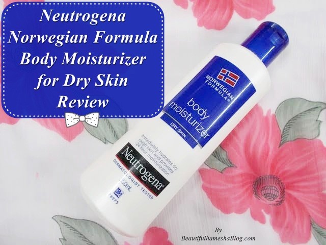 Neutrogena Norwegian Formula Body Moisturizer for Dry Skin Review