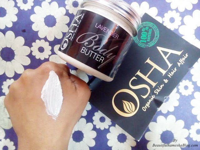 Osha Naturals Lavender Body Butter swatch