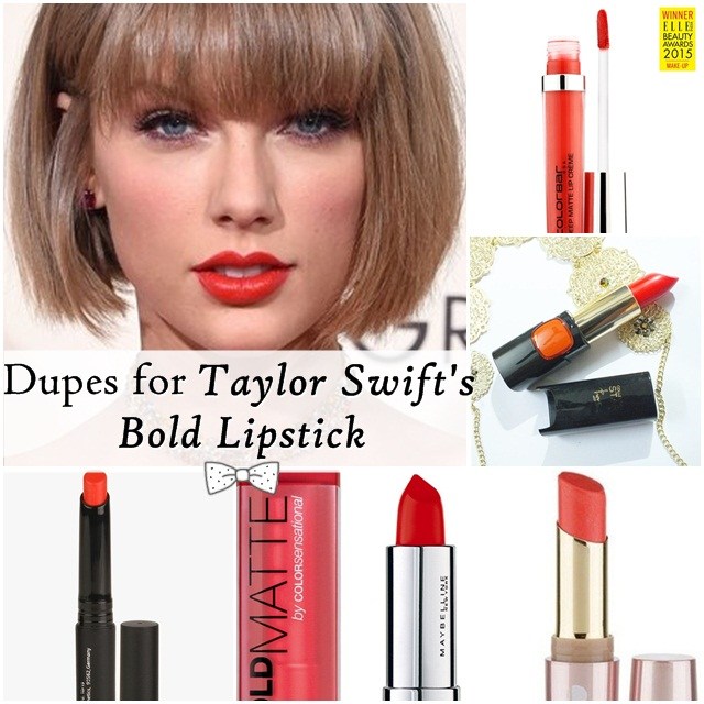 Dupes for Taylor Swift's Bold Lipstick