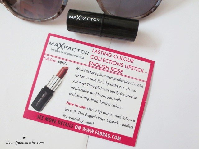 Max Factor Colour Collections Lipstick English Rose claims