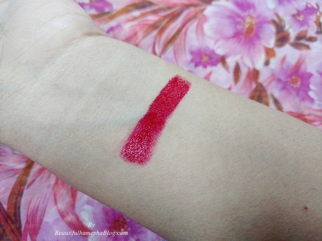 Colorbar Velvet Matte Lipstick Hot Hot Hot swatch