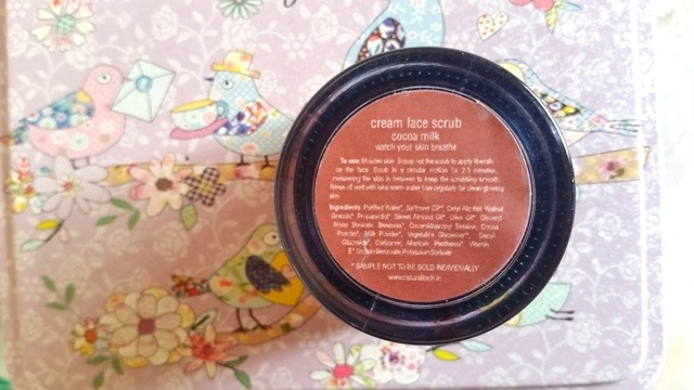 Description of Natural Bath & Body Cocoa Milk Cream Face Scrub
