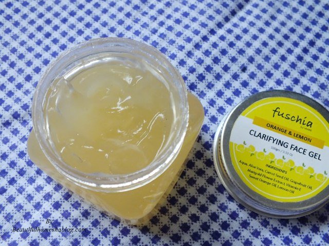 Fuschia Clarifying Face Gel - Orange & Lemon opening
