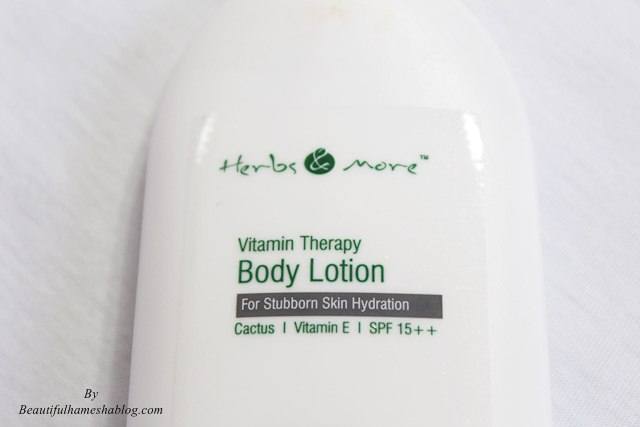 Herbs & More Body Lotion packaging 1