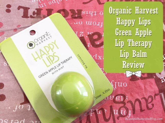 Organic Harvest Happy Lips Green Apple Lip Therapy Lip Balm Review