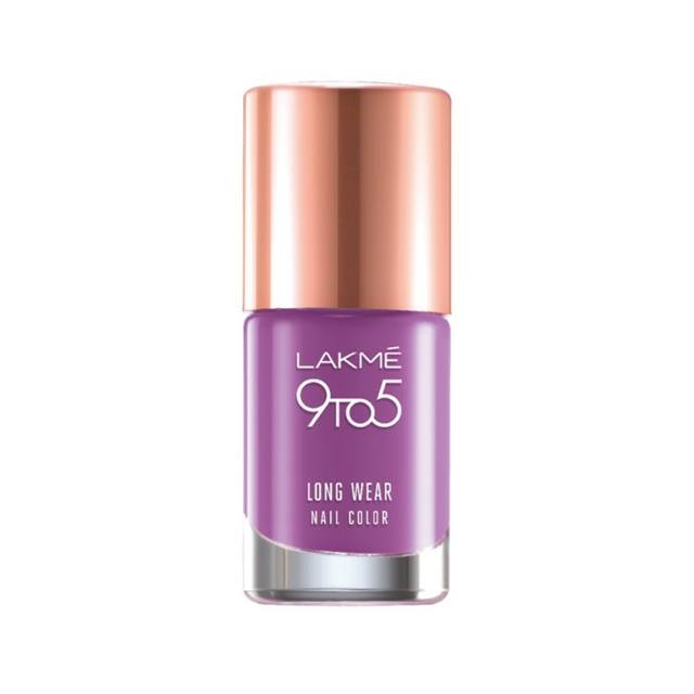 Lakme 9 to 5 Long Wear Nail Color Lilac Link