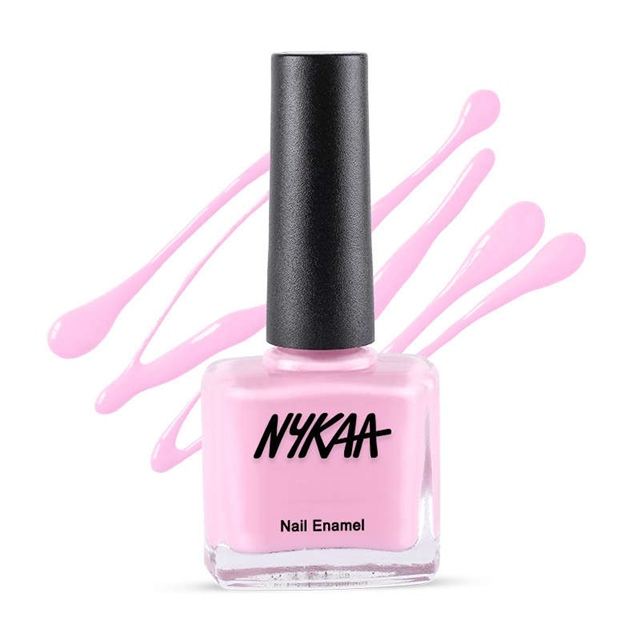 Nykaa Pretty In Pastel Nail Enamel - Pink Malibu 186, Nykaa Nail Enamel, Five Free and Cruelty Free Nail Polish