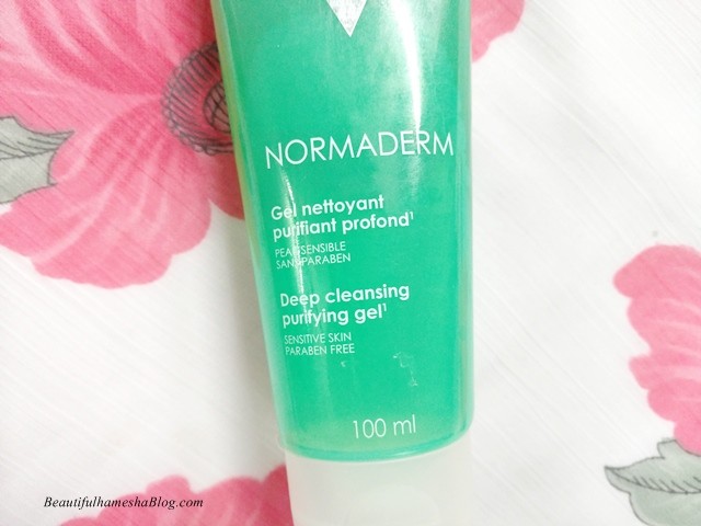Vichy Normaderm Deep Cleansing Purifying Gel packaging, Deep Cleansing Face Wash, Deep Cleansing Face Wash