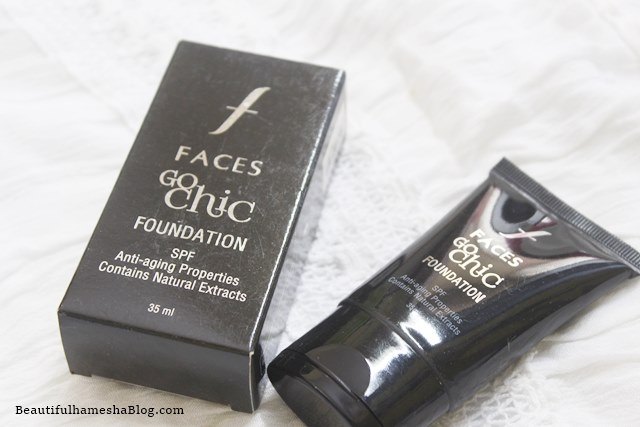 Faces Go Chic Foundation, Faces Foundation, Foundation with SPF and Anti Aging Properties