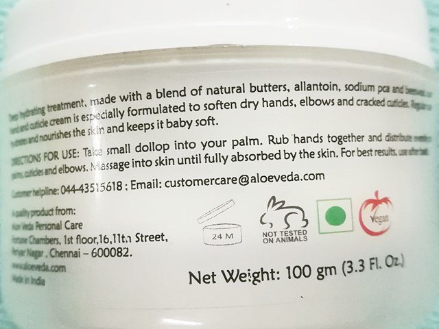 Aloe Veda Skin Essentials Hand & Cuticle Moisturising Cream claims, Aloe Veda Hand & Cuticle Moisturising Cream, Aloe Veda Hand Cream, Cryelty Free Hand Cream, Hand & Cuticle Cream