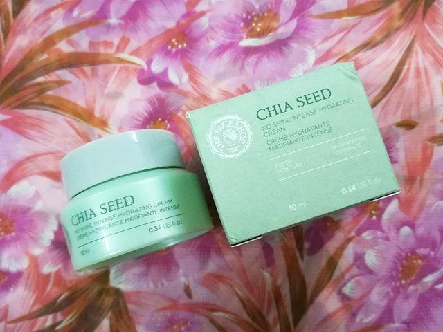 The Face Shop Chia Seed No Shine Hydrating Cream, The Face Shop Chia Seed Cream, Face Cream for Normal to Oily Skin, Face Moisturizer
