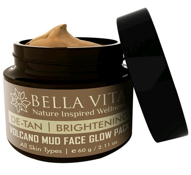 Bella Vita Organic De-Tan And Whitening Fairness Face Glow Pack, skin brightening face pack, skin lightening face pack, face pack for glowing skin, fairness face pack, Skin whitening face pack
