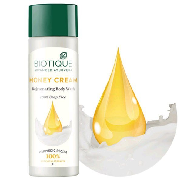 Biotique Bio Honey Cream Rejuvenating Body Wash, Best Body Wash, Best Shower Gel, Shower gel for Soft Skin