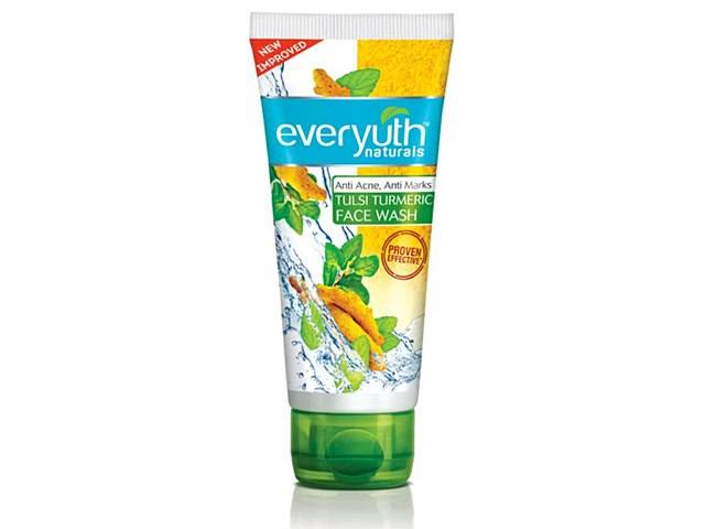 Everyuth Naturals Anti Acne Anti Marks Tulsi Turmeric Face Wash, basil face wash, Tulsi face wash, Face wash for Healthy Skin, Anti bacterial face wash, Face wash