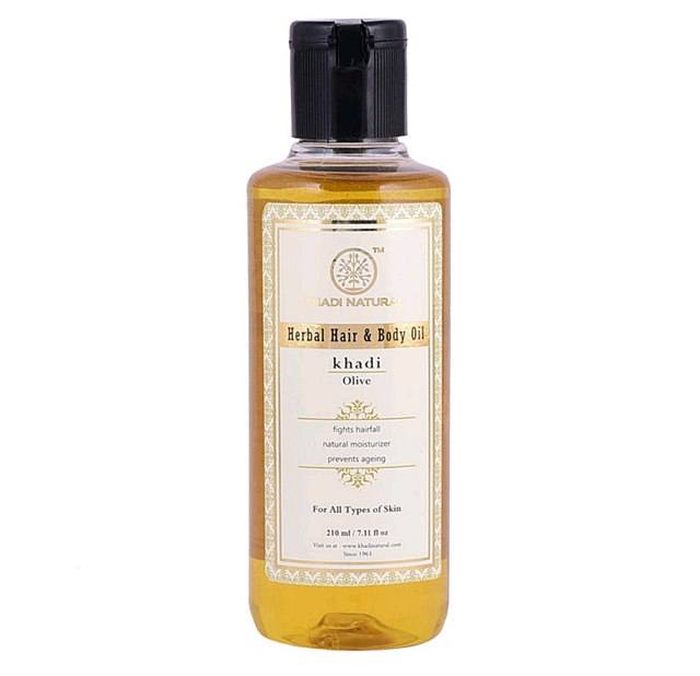 Khadi Natural Herbal Olive Oil, Olive carrier oil, Olive oil for skin, Olive oil for hair, Carrier oil