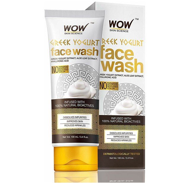WOW Skin Science Greek Yogurt Face Wash, Hydrating face wash, Face cleanser for dry Skin, Gentle face wash, Face wash for soft skin